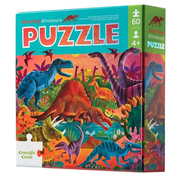 PUZZLE 60 PIEZAS BRILLANTES DINOSAURIOS