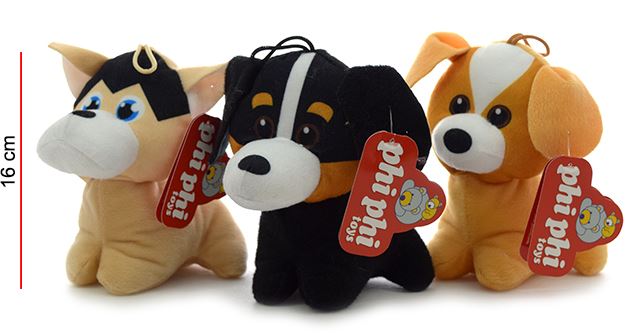 PERROS DE RAZAS 16CM - 3 MODELOS