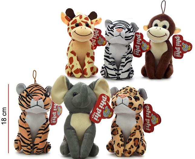 ANIMALES SENTADOS 18CM - 5 MODELOS