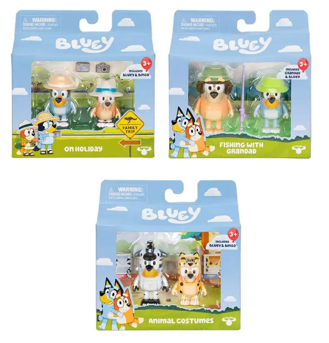BLUEY FIGURAS X2 EN CAJA