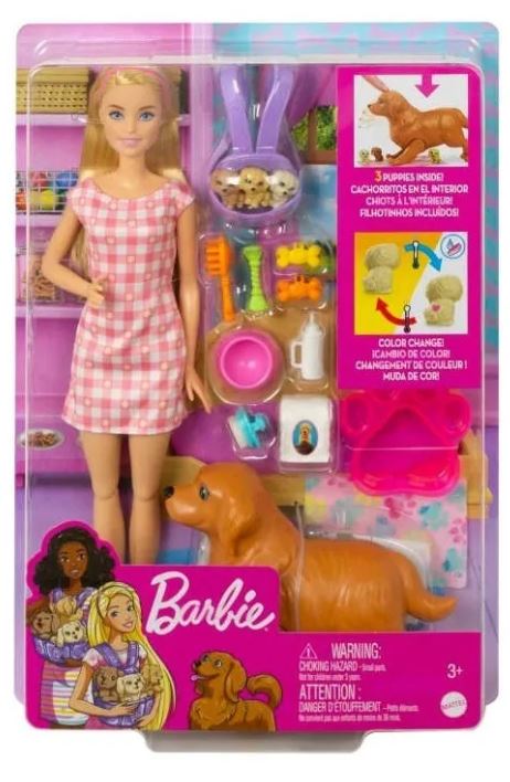 BARBIE CACHORRO CON CACHORRITOS