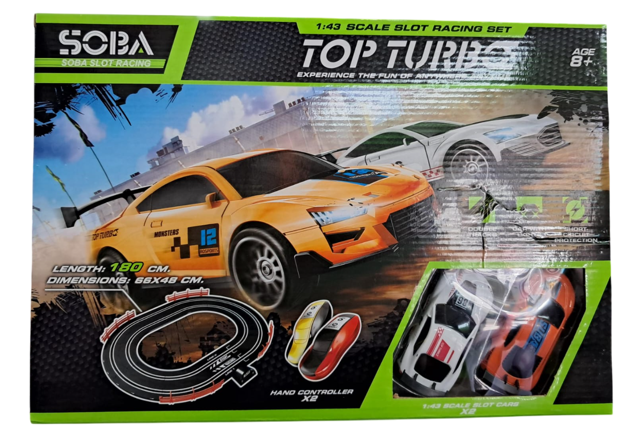 PISTA DE AUTOS SOBA USB CON LUCES 3MTS PRO RACER