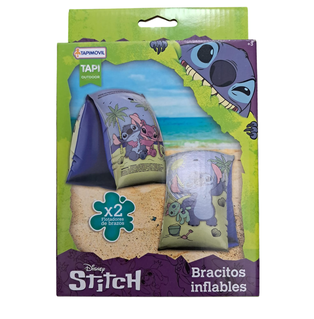 BRACITOS INFLABLES STITCH EN CAJA