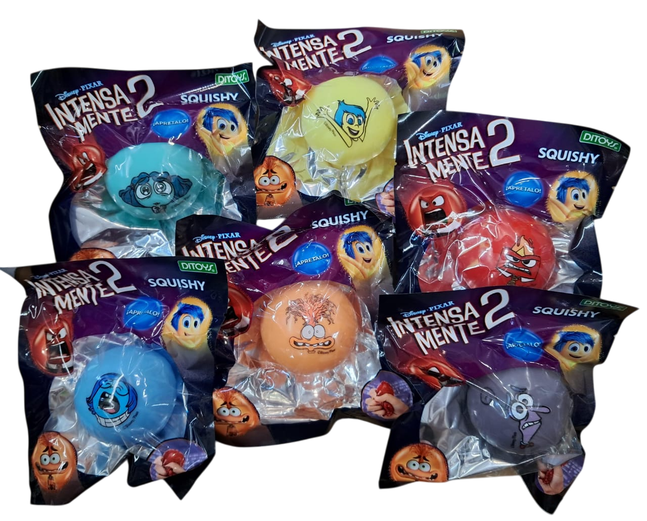 SQUISHY INTENSAMENTE - 6 MODELOS