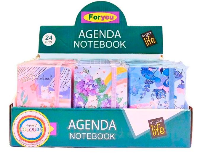 MINI LIBRETA A7 GATOS HOJAS LISAS