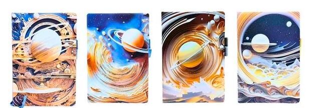 LIBRETA C6 PLANETAS 80H RAYADAS