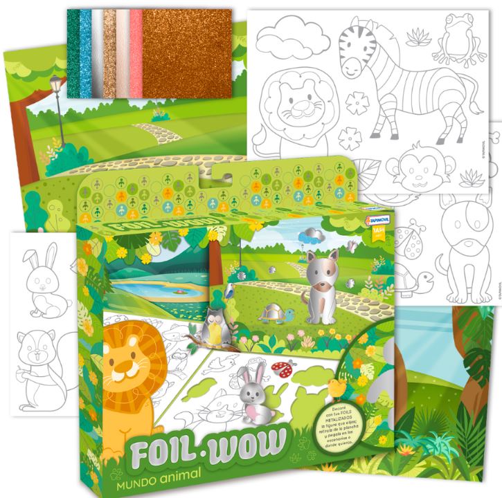 FOIL WOW MUNDO ANIMAL ESCENARIOS PARA CREAR