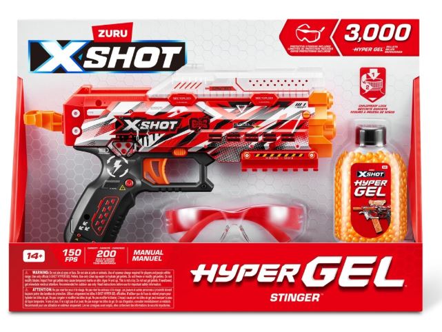 PISTOLA X-SHOT HYPER GEL STINGER 3000 MUNICIONES
