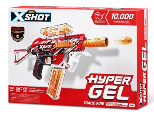 PISTOLA X-SHOT HYPER GEL TRACE FIRE 10000 MUNICIONES