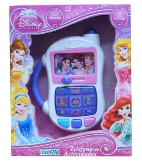 TELEFONO CON ACTIVIDADES PRINCESAS