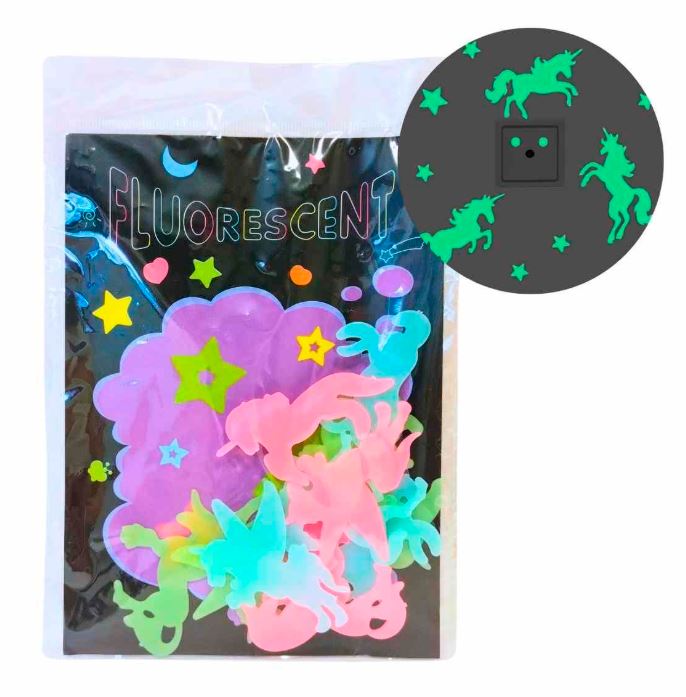 FIGURAS GLOW IN THE DARK UNICORNIOS