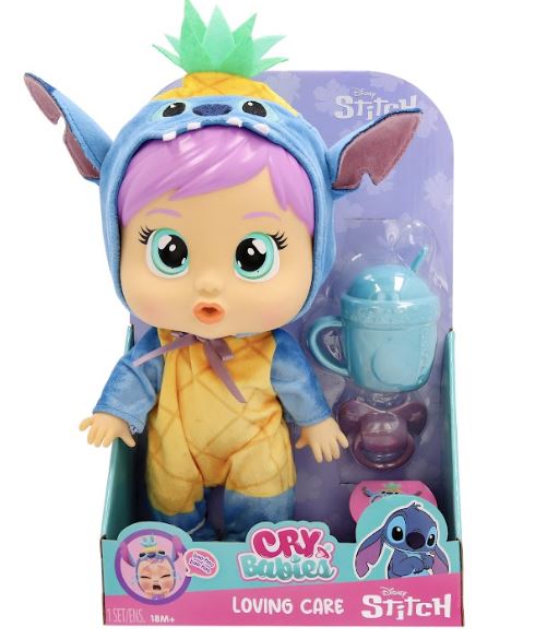 CRY BABIES MUÑECA STITCH 26 CM LOVING CARE