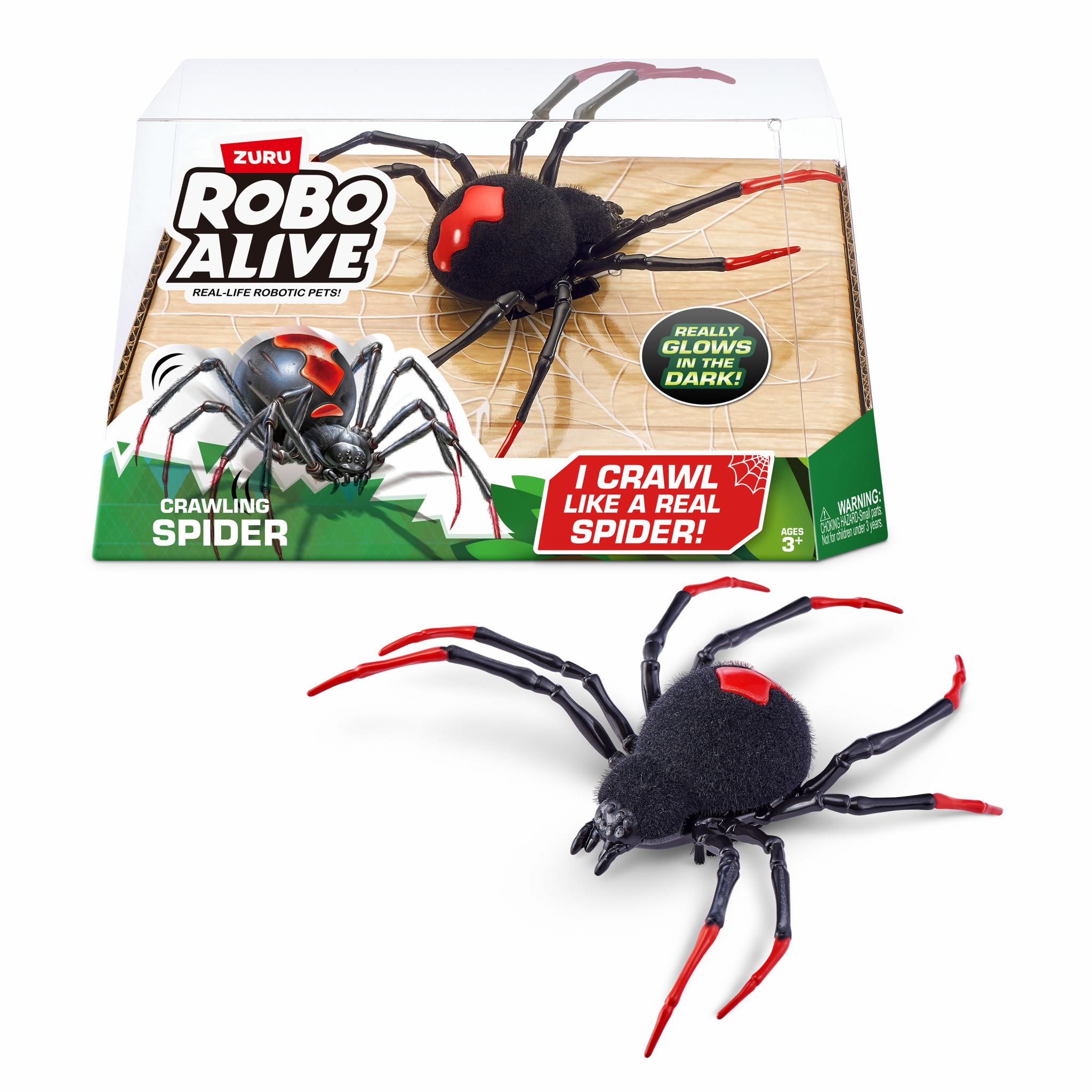 ROBO ALIVE ARAÑA REAL 15 CM GLOW INTHE DARK