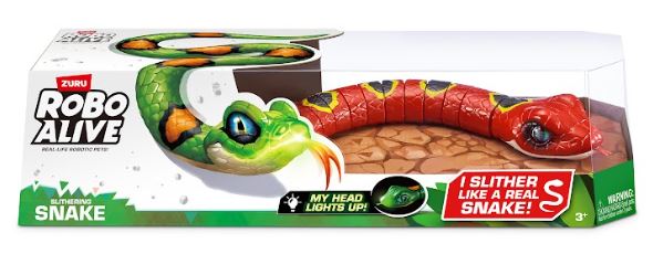 ROBO ALIVE SERPIENTE REAL 25CM - 2 COLORES