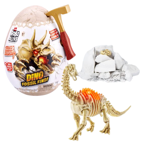 ROBO ALIVE HUEVO DINO FOSSIL 17CM