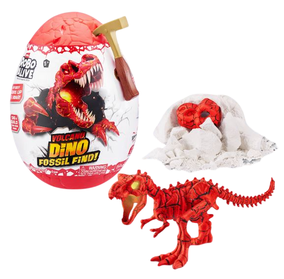 ROBO ALIVE HUEVO VOLCANO DINO FOSSIL 24CM