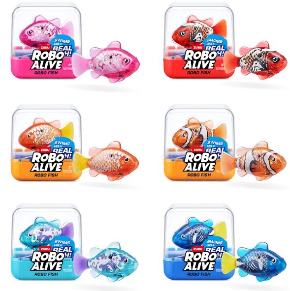 ROBO ALIVE PEZ REAL ROBOTICO - 6 COLORES