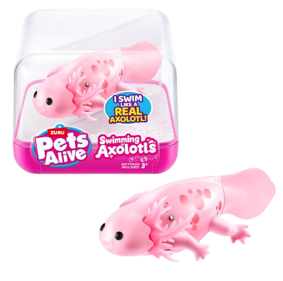 PETS ALIVE AXOLOTE REAL - 2 COLORES