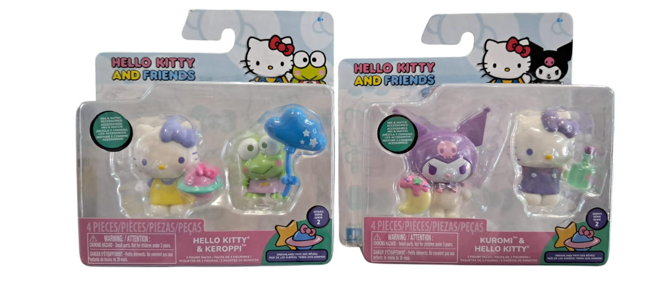 HELLO KITTY Y AMIGOS FIGURAS X2 - 6 MODELOS