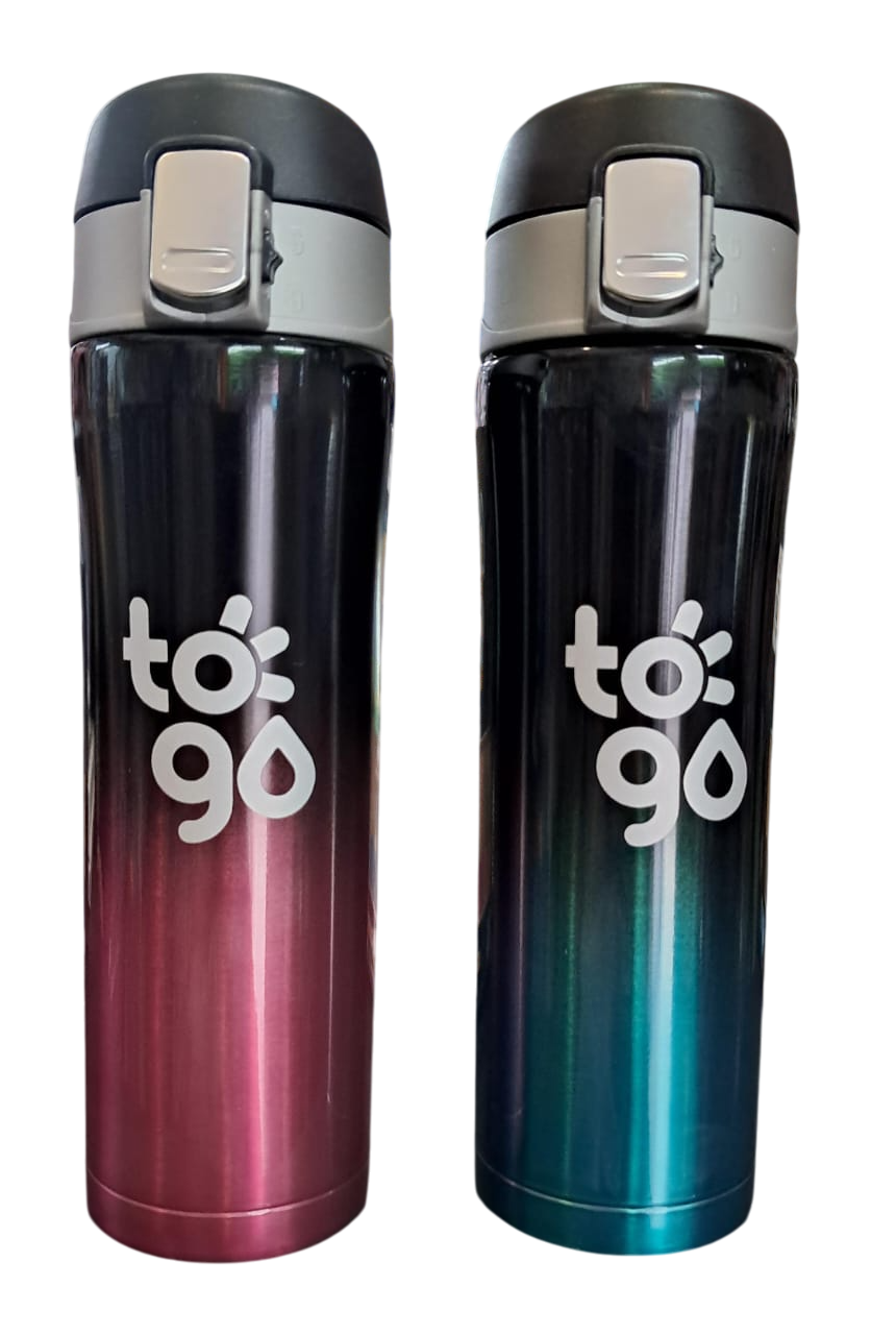TERMO DE ACERO 450ML TO GO - 2 COLORES