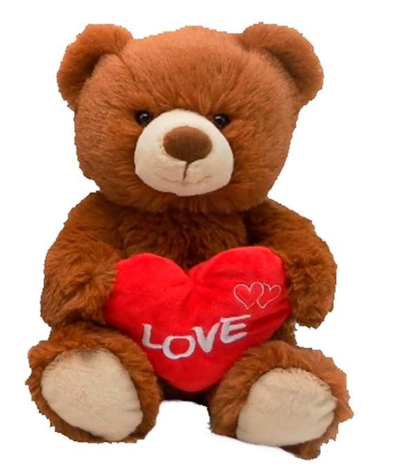 OSO CON CORAZON CUPIDO 36CM