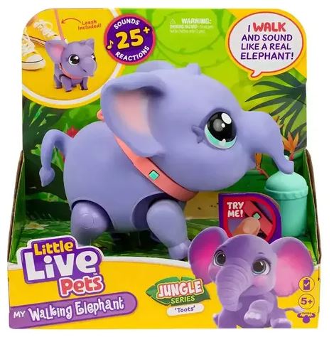LITTLE LIV PETS ELEFANTE CAMINA + 25 SONIDOS