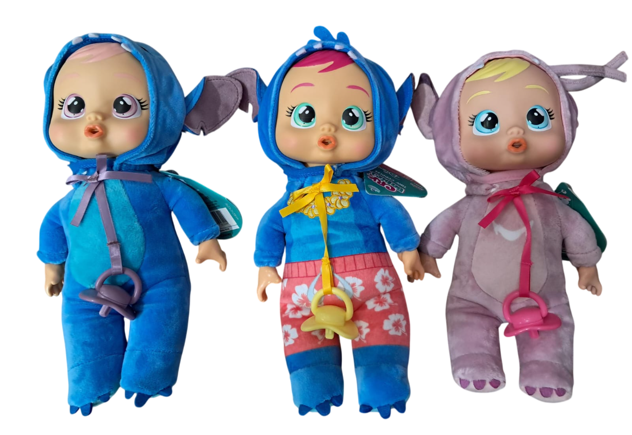 CRY BABIES MUÑECA STITCH 26CM SUELTA - 3 MODELOS