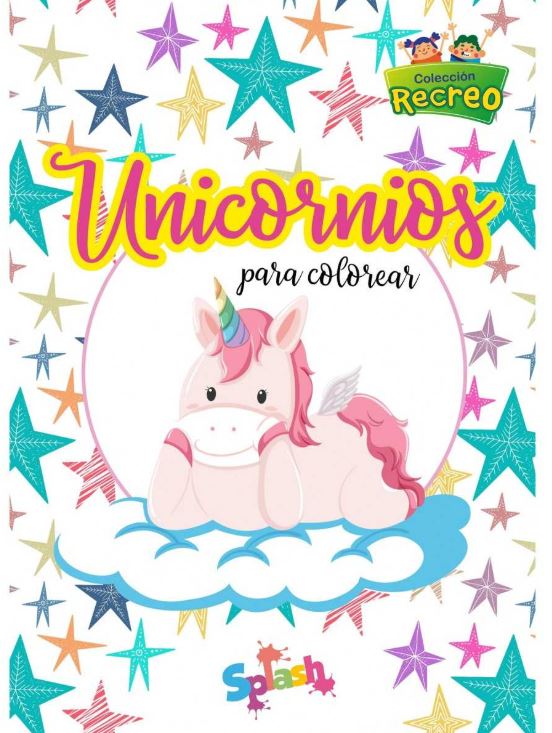 LIBRO PARA COLOREAR UNICORNIOS - RECREO