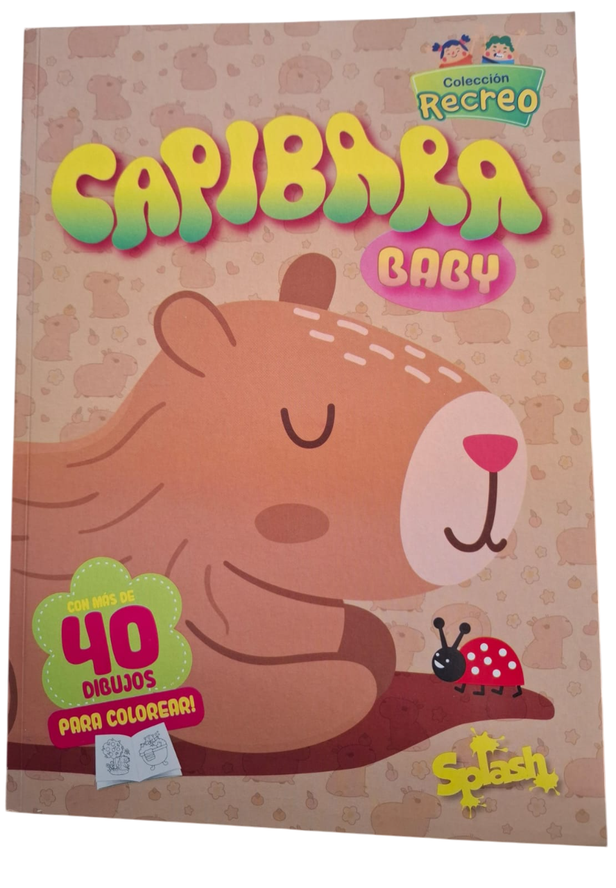 LIBRO PARA COLOREAR CAPIBARA - RECREO