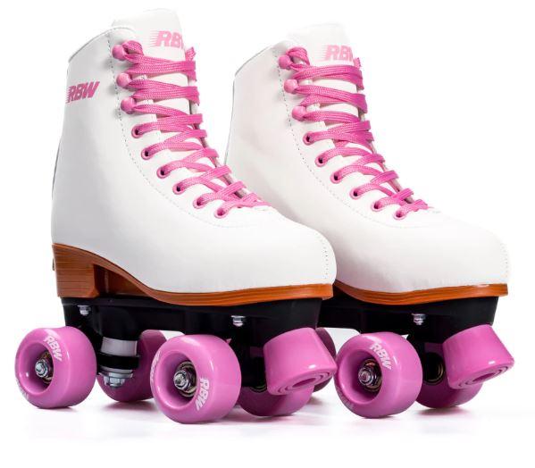 PATIN ARTISTICO EXTENSIBLE - BLANCO - ROSA