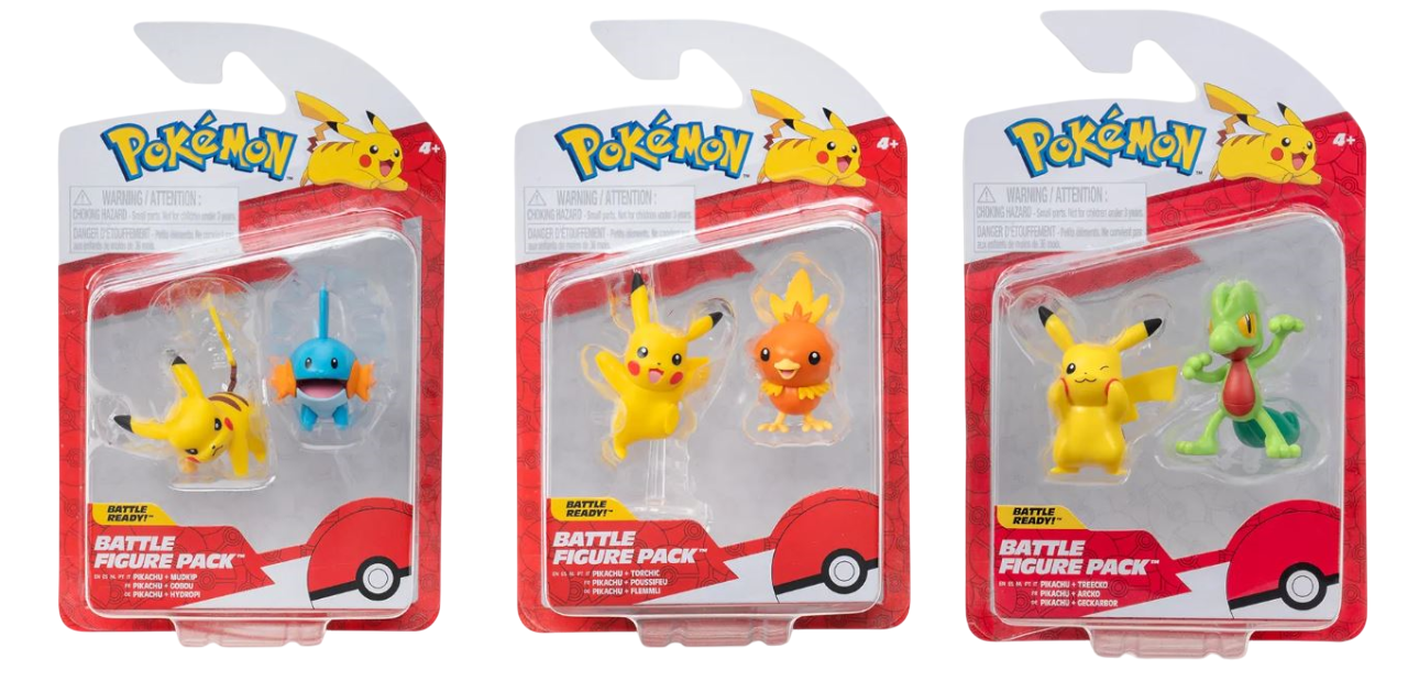 POKEMON MINI FIGURAS X2 - 3 MODELOS