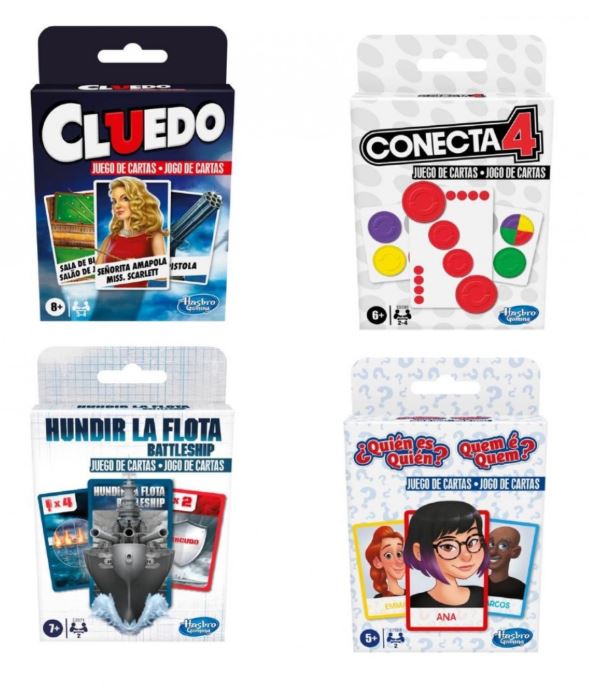 JUEGO DE CARTAS HASBRO - 4 MODELOS