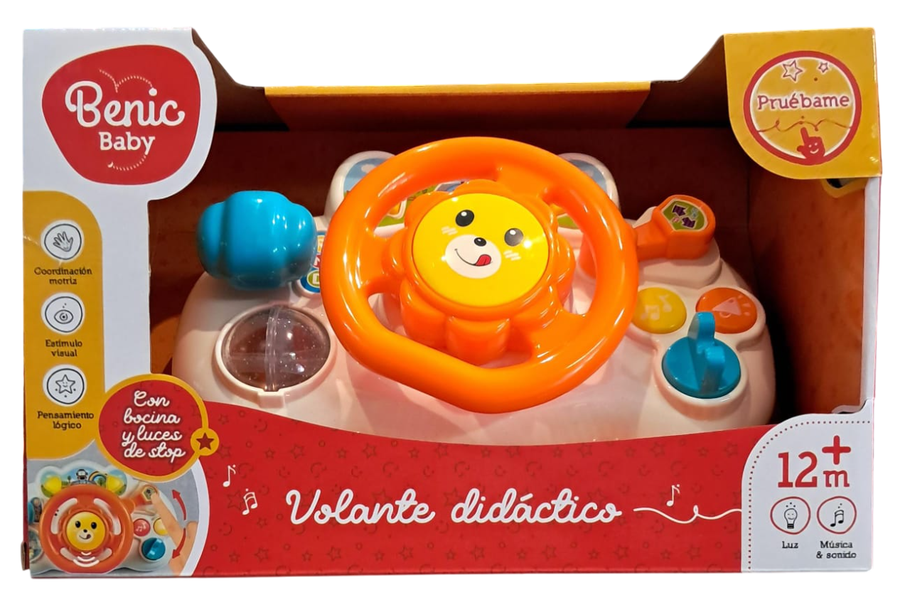 VOLANTE DIDACTICO CON LUZ Y SONIDO