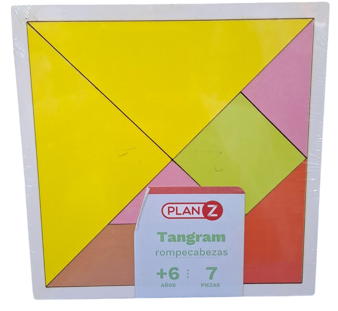 TANGRAM MADERA 3 NIVELES DE DIFICULTAD