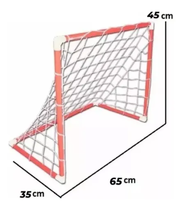 ARCO DE FUTBOL CON PELOTA 65X45X35CM EN BOLSA