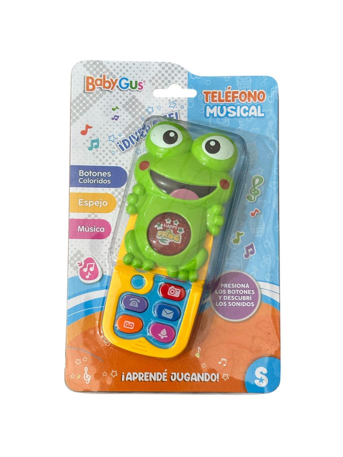 TELEFONO MUSICAL RANITA EN BLISTER