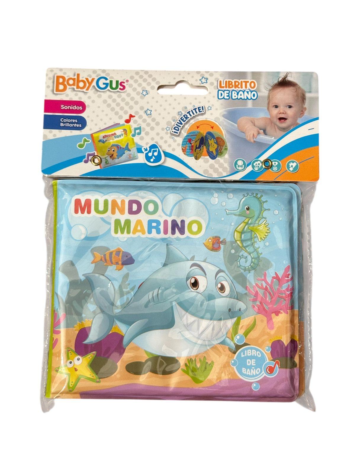 LIBRITO PARA BAÑO MUNDO MARINO