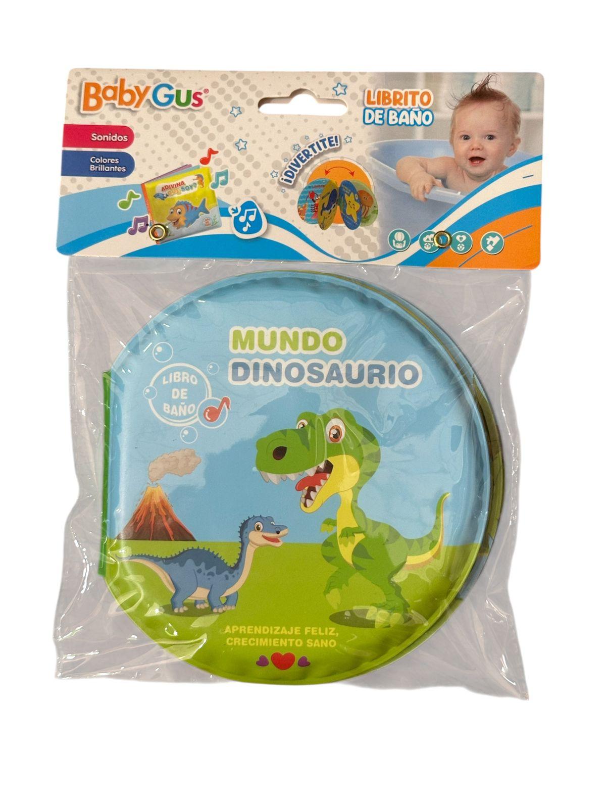 LIBRITO PARA BAÑO MUNDO DINOSAURIO