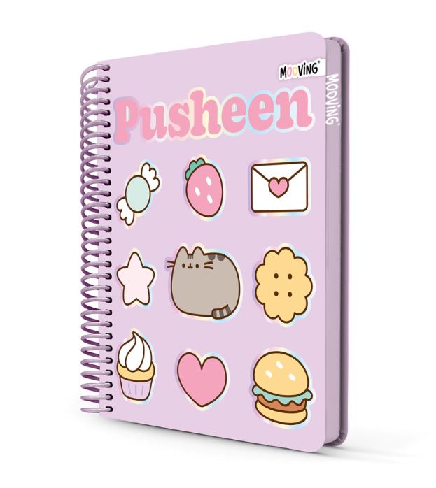 CUADERNO PREMIUM ESPIRAL 1/2 OFICIO PUSHEEN