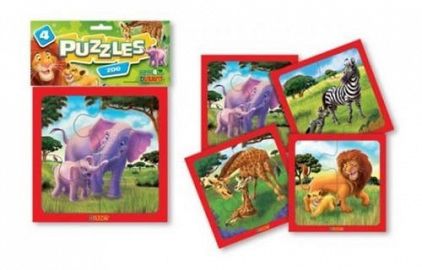 4 PUZZLES X 4 P ZOO