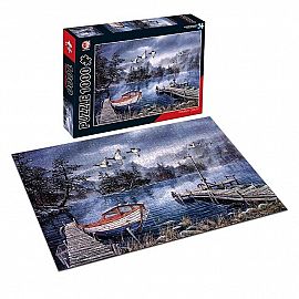 PUZZLE 1000P LAGO NIEVE