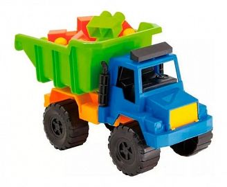 CAMION VOLCADOR CON BLOQUES