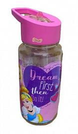 BOTELLA STRAW TOP PRINCESAS