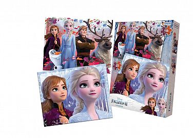 2 PUZZLES FROZEN  48/56 PIEZAS