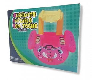 BOTE ELEFANTE INFLABLE CON TECHO EN CAJA