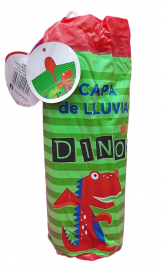 CAPA DE LLUVIA DINO VERDE