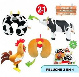 PELUCHE ALMOHADA 2EN1 GRANJA DE ZENON