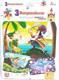 3 ROMPECABEZAS - MUNDO DE CUENTOS