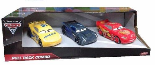 AUTOS CARS X 3 PULL BACK