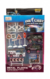 SET POLICIA METAL 10PZAS E/CAJA